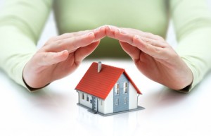 protect and insurance real estate concept